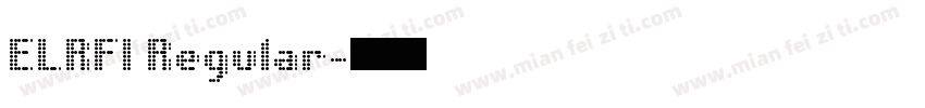 ELRFI Regular字体转换